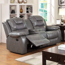 Load image into Gallery viewer, GRANDOLF Console Love Seat &amp; 2 Recliners, Gray