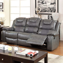 Load image into Gallery viewer, GRANDOLF Sofa w/ 2 Recliners &amp; Drop-Down Table, Gray