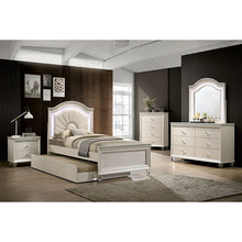 Load image into Gallery viewer, Allie Twin Bed + 1ns + Dresser + Mirror